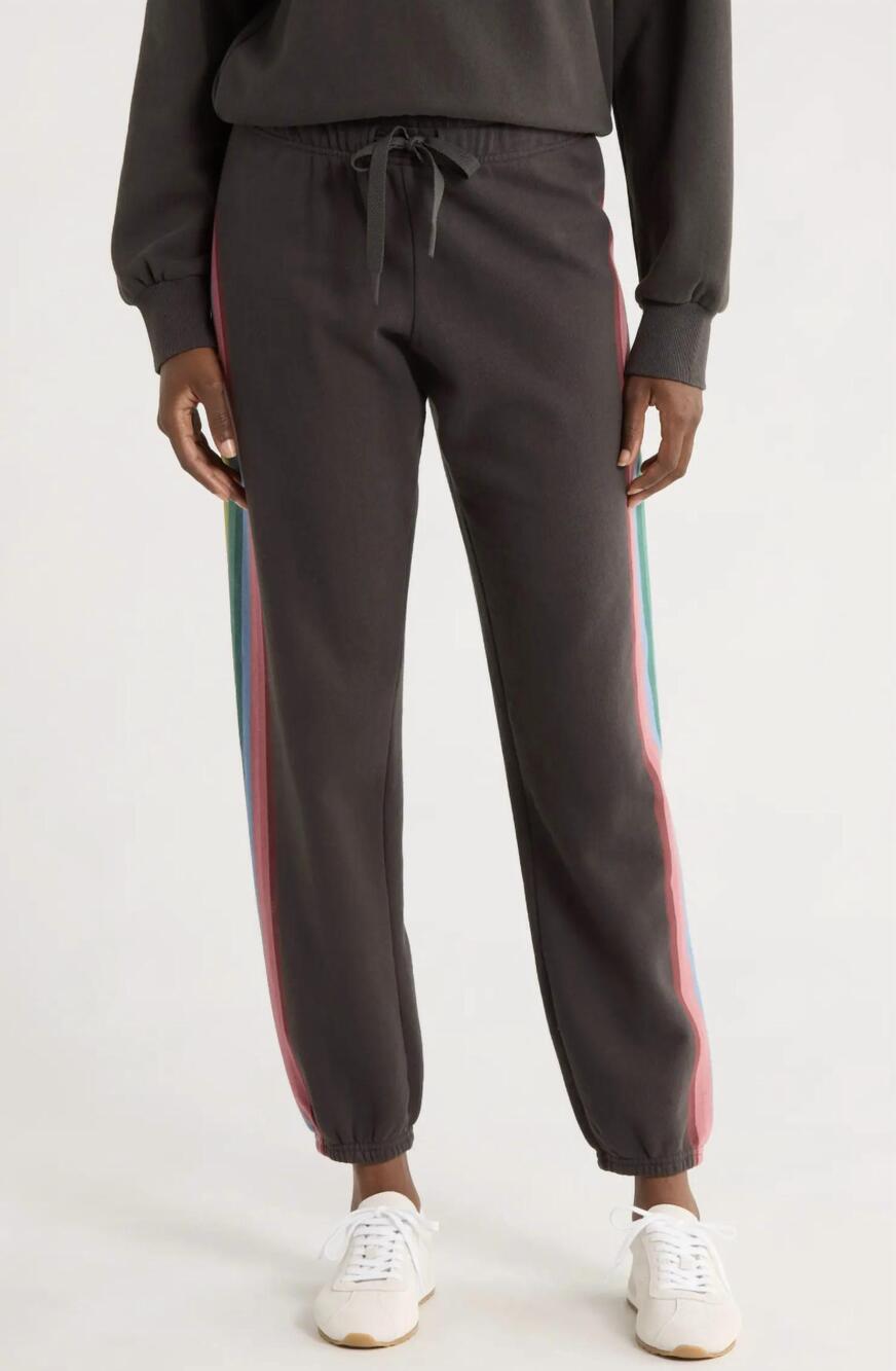 NEW MARINE LAYER cloud nine fleece sweatpant in faded black